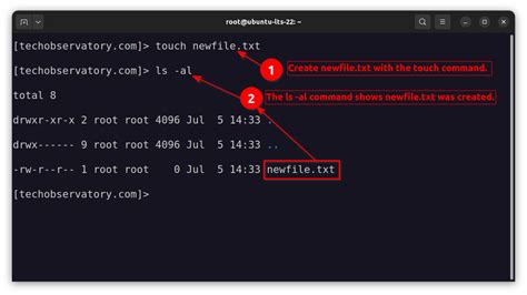 how to create a file in linux using command