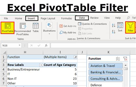 How To Create A Filter In Pivot Table
