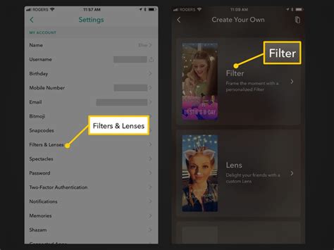 how to create a filter on snapchat