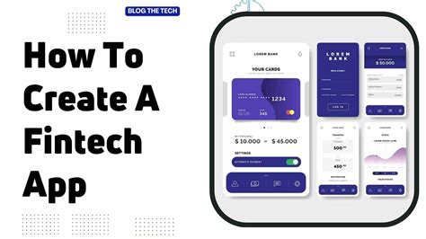 how to create a fintech app