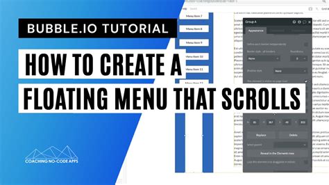 How To Create A Floating Menu Bar In