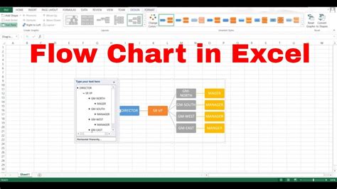 how to create a flow graph in excel