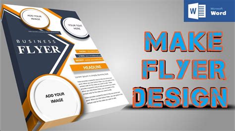 how to create a flyer from scratch in word