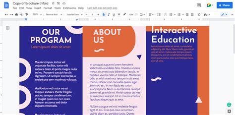 how to create a flyer using google docs