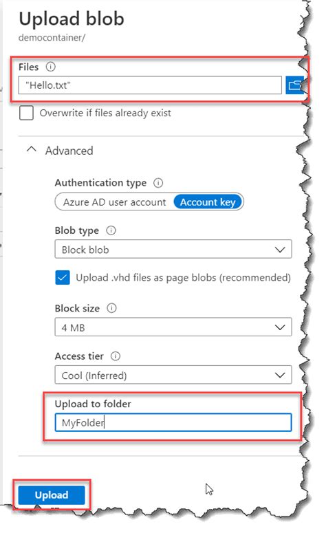 How To Create A Folder In Azure Blob Container