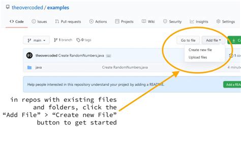 how to create a folder in github project