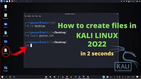 how to create a folder in kali linux terminal