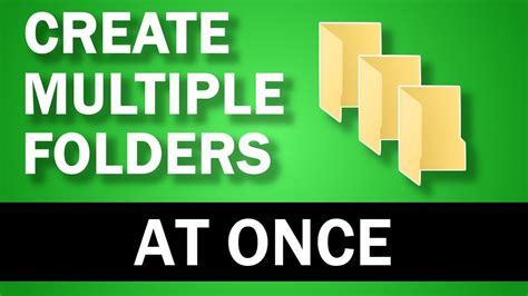 How To Create A Folder With Multiple Files