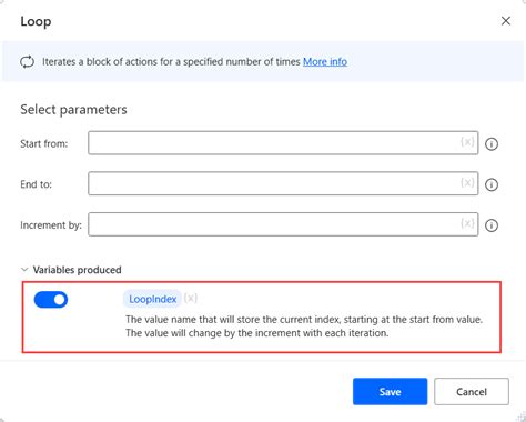 how to create a for loop in power automate
