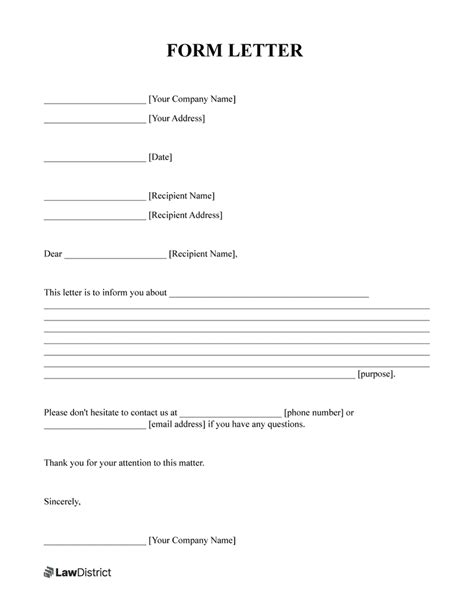 how to create a form letter template in word