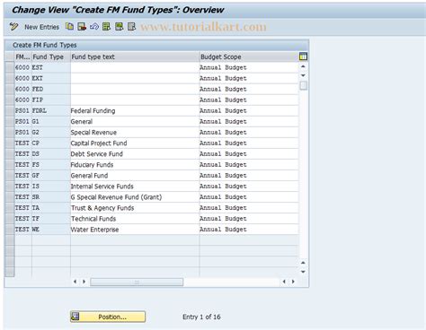 how to create a fund in sap