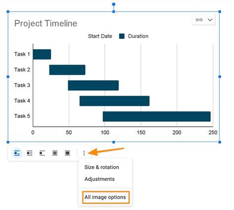 how to create a gantt chart in google docs