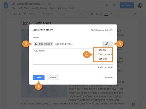 how to create a google doc to share and edit