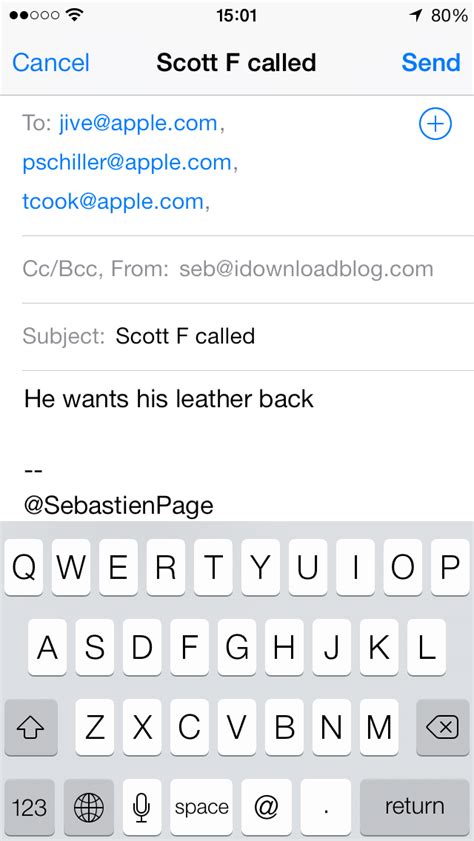 how to create a group email on iphone
