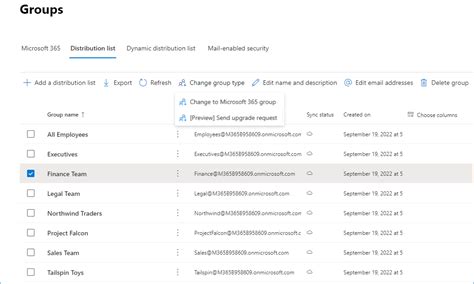 how to create a group list in outlook 365