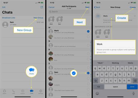how to create a group on whatsapp using iphone