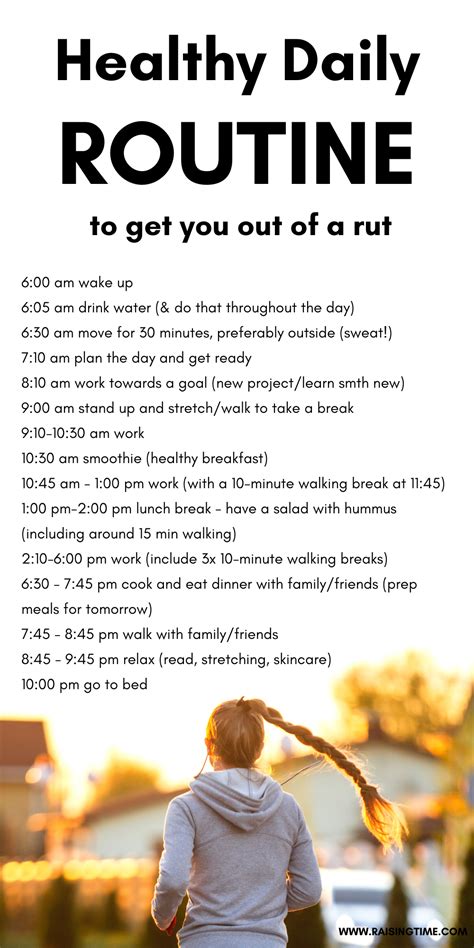 how to create a healthy daily routine
