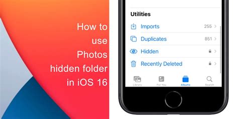 how to create a hidden folder iphone