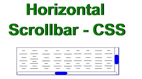 How To Create A Horizontal Scroll Bar In Html