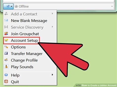 how to create a jabber account
