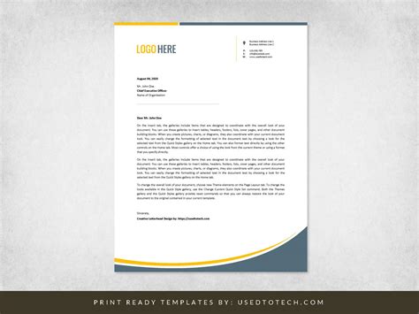 how to create a letterhead template in word