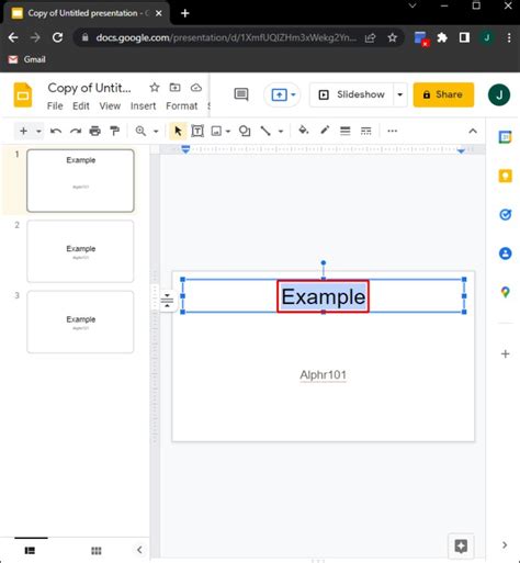 how to create a link for google slides
