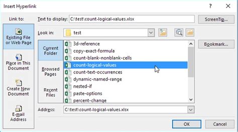 how to create a link in excel to open a pdf file