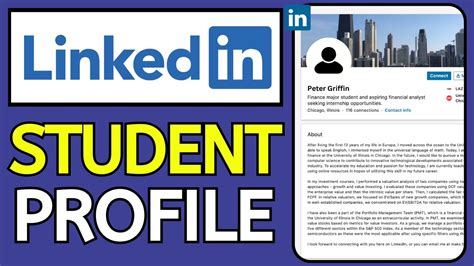 how to create a linkedin profile for university students
