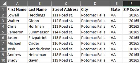how to create a mailing list from excel to word