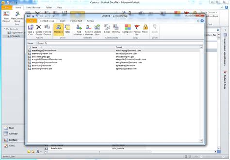 how to create a mailing list in outlook web