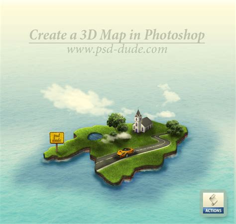 how to create a map in photoshop