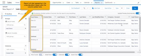 How To Create A Matrix Report In Salesforce Lightning