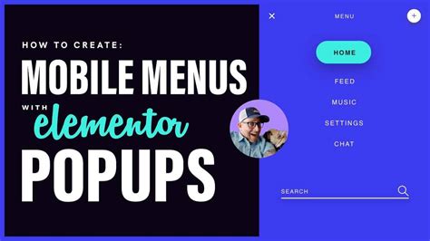 how to create a mobile menu in elementor