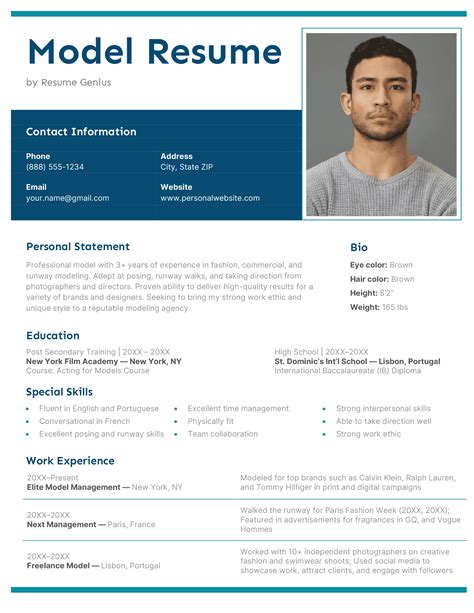 how to create a model cv