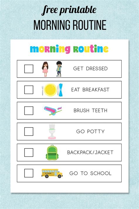 How To Create A Morning Routine Chart