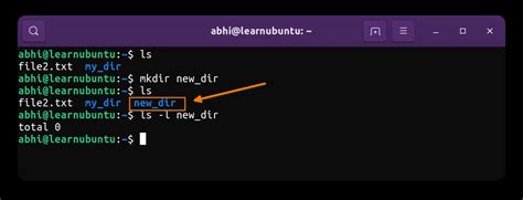 how to create a new directory in linux terminal