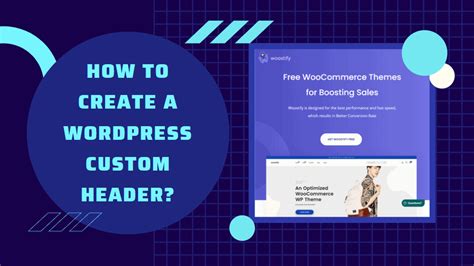 how to create a new header in wordpress