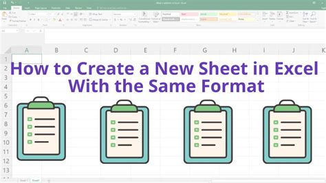 how to create a new sheet in excel with same formula