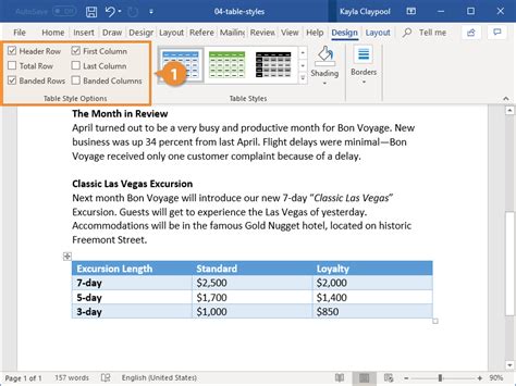 how to create a new table style in word
