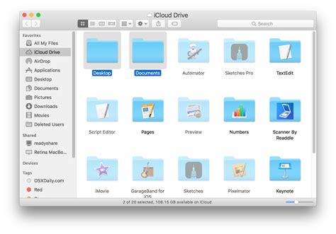 how to create a non icloud folder on mac