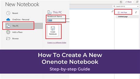 How To Create A Notebook On Onenote