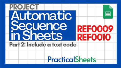how to create a number sequence in google sheets