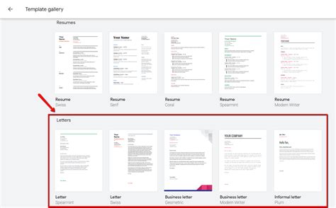 how to create a page template in google docs
