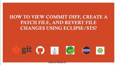 How To Create A Patch File From A Commit