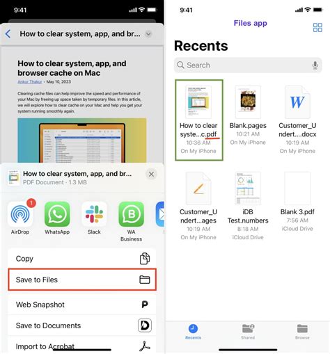 how to create a pdf file from my iphone