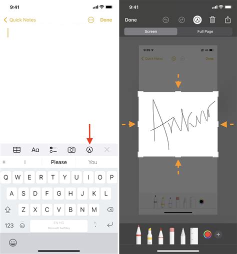 how to create a png signature on ipad