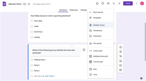 how to create a poll using google forms