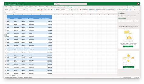 how to create a power bi report from excel