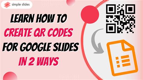 how to create a qr code for google slides