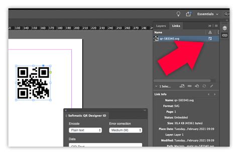 how to create a qr code in indesign